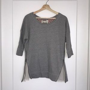 Anthropologie Sweatshirt Tunic Top Size Small